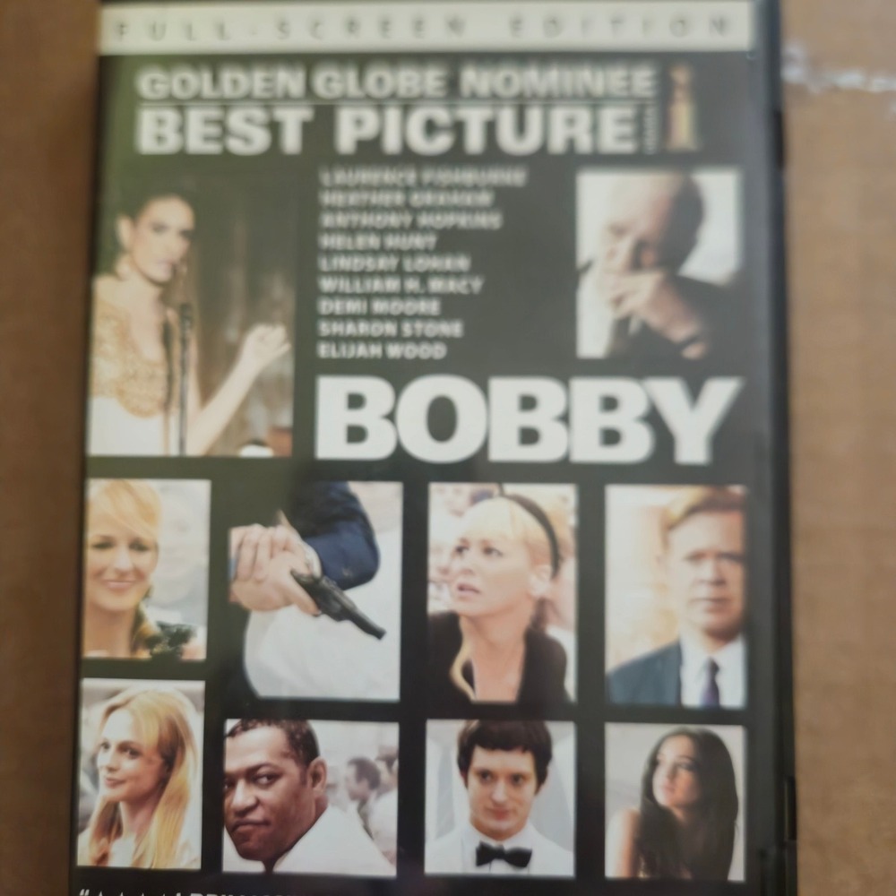 Bobby DVD Full Screen Edition 2006 Historical Drama Anthony Hopkins Demi Moore